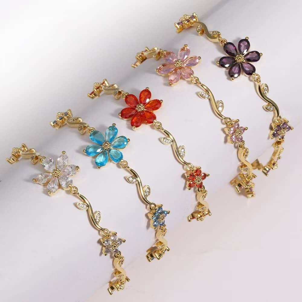 Gold Flower Bracelet